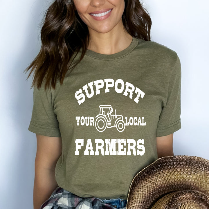 " Support Your Farmers " - Bella Canvas T-Shirt