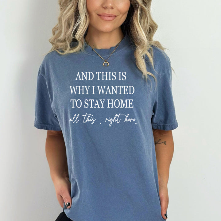 Why I Wanted To Stay Home - Bella Canvas
