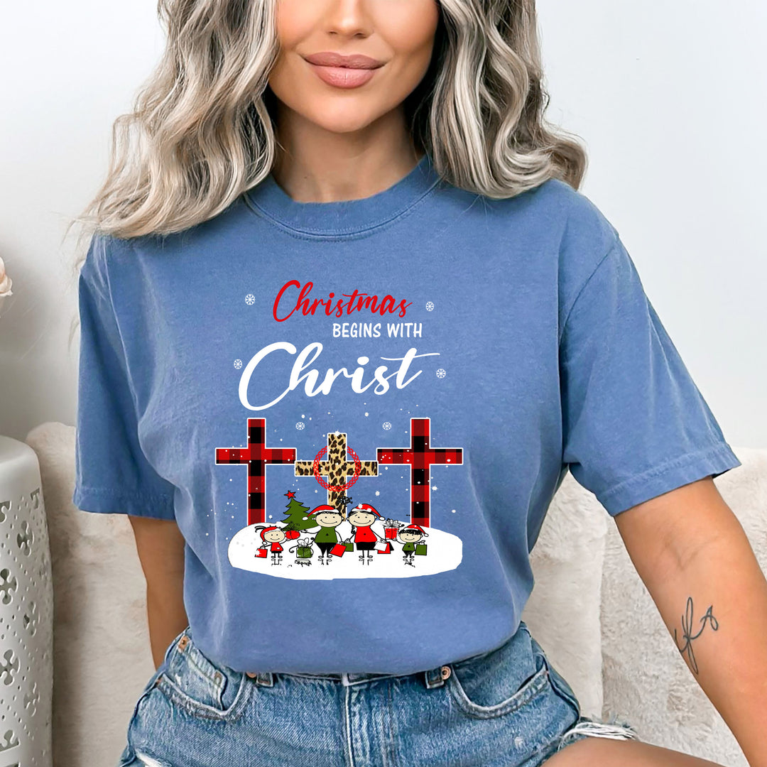 Christmas Began With Christ - Bella Canvas