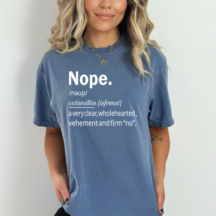 Nope A Very Clear Wholehearted - Bella Canvas