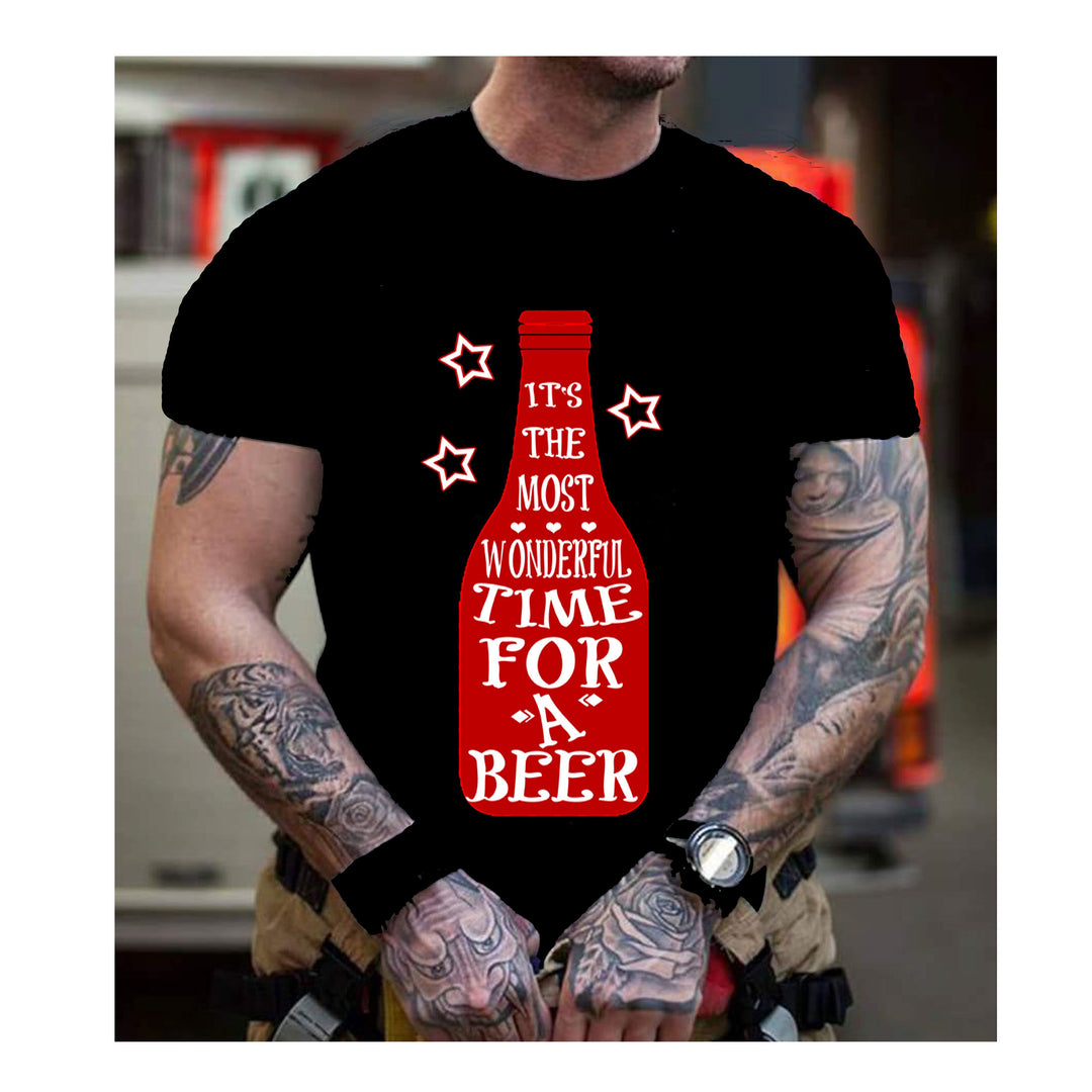 "Time For A Beer", Men Tee