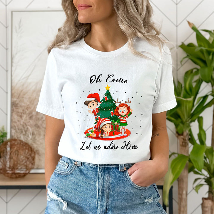 Oh Come Let Us Adore Him - Unisex T-Shirt
