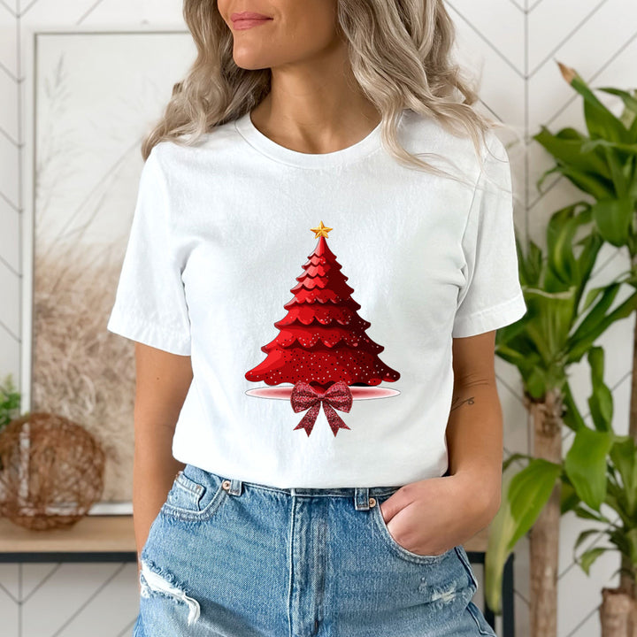 Christmas Tree With Bow - Unisex T-Shirt