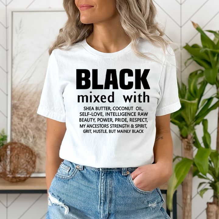 Black Mixed With Coconut Oil - Unisex T-Shirt
