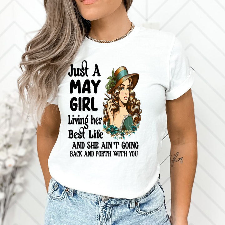 May Girl Living Her Best Life - Unisex T-Shirt