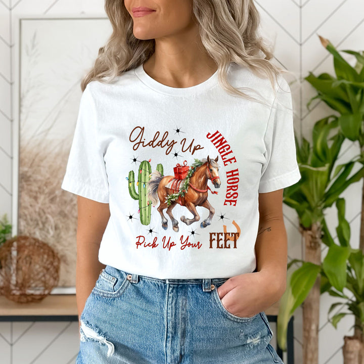 Giddy Up Jingle Horse - Unisex T-Shirt