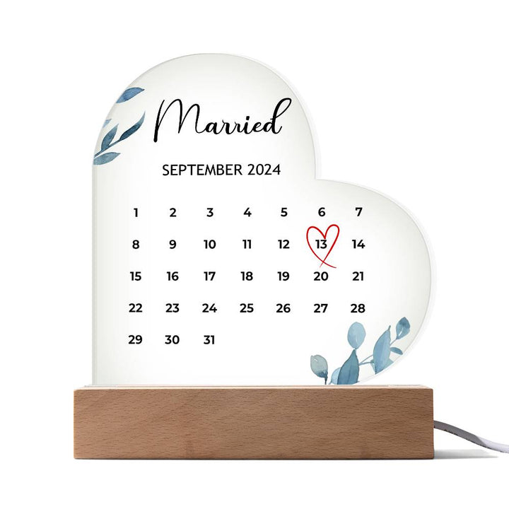 Personalized Married Calendar For Couple