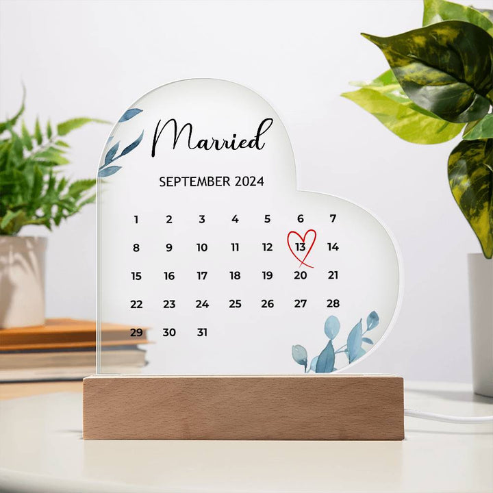 Personalized Married Calendar For Couple