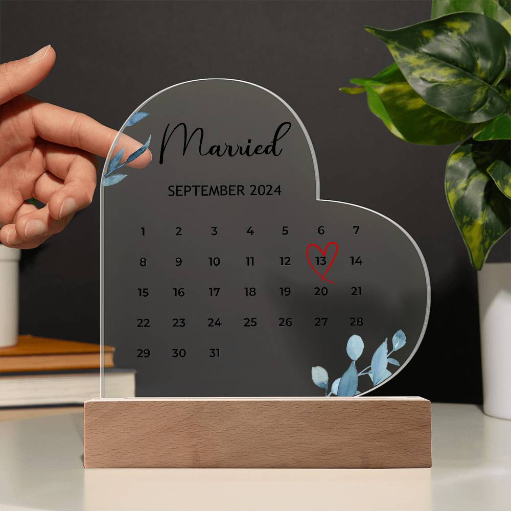 Personalized Married Calendar For Couple