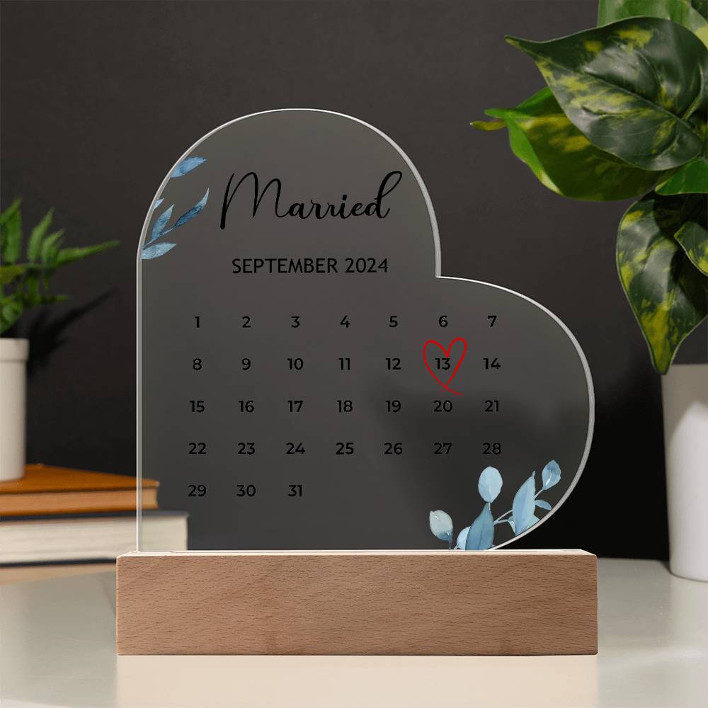 Personalized Married Calendar For Couple