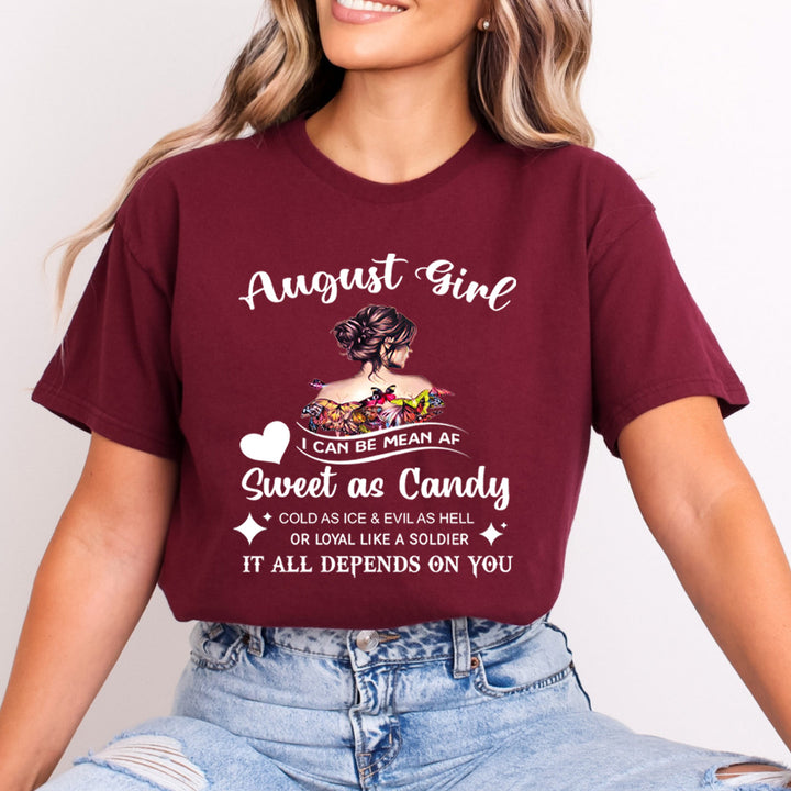 August Girl Sweet As Candy - Bella Canvas