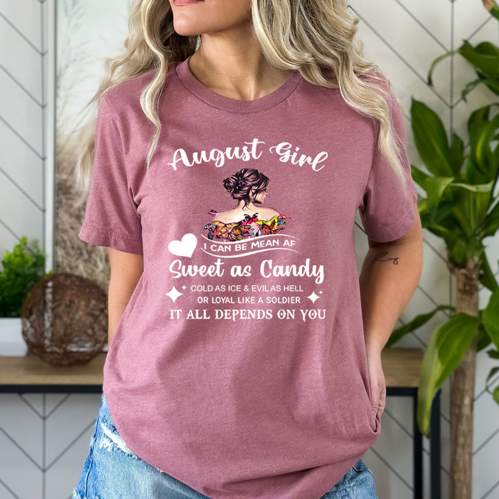August Girl Sweet As Candy - Bella Canvas