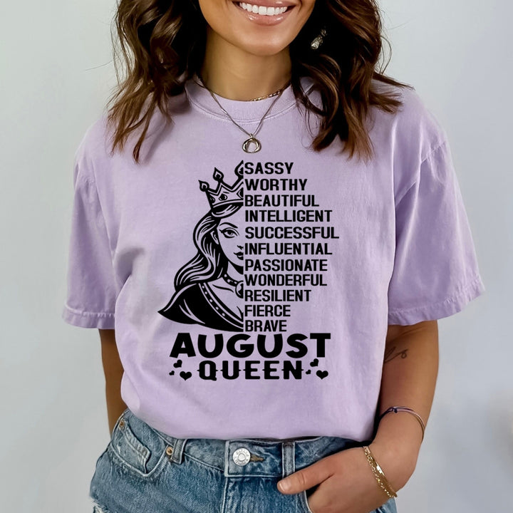 August Queen Worthy And Beautiful - Bella Canvas