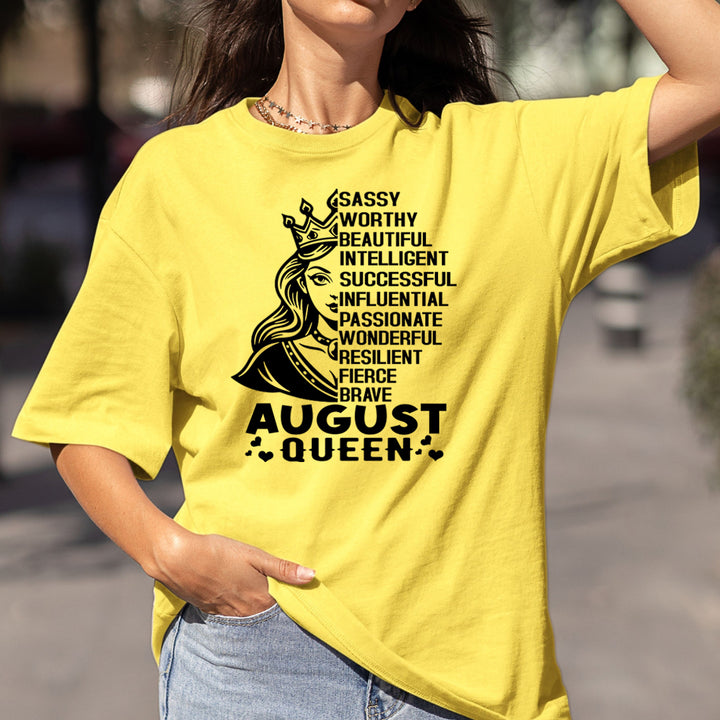 August Queen Worthy And Beautiful - Bella Canvas