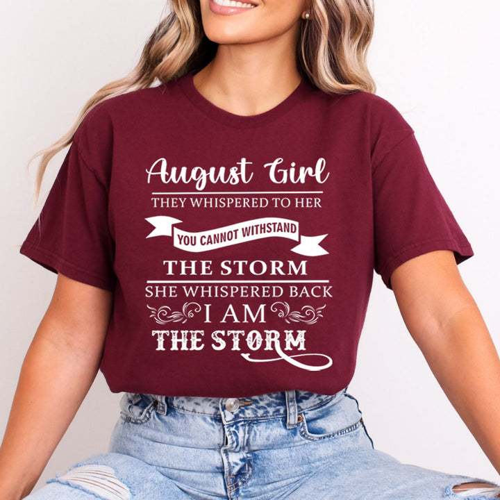 August Girl ( I Am The Storm)- Bella Canvas