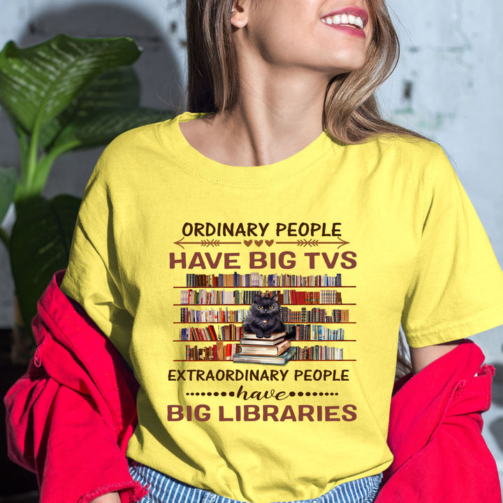 "Ordinary People Have Big TVs" - Bella Canvas T-Shirt