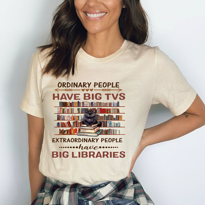 "Ordinary People Have Big TVs" - Bella Canvas T-Shirt