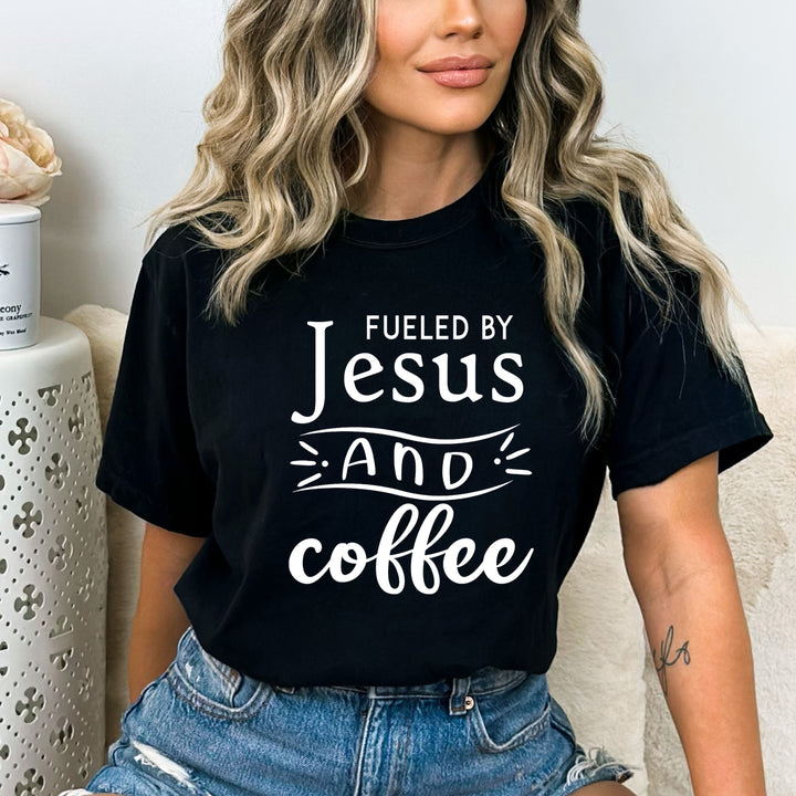 Fueled By Jesus And Coffee - Bella canvas