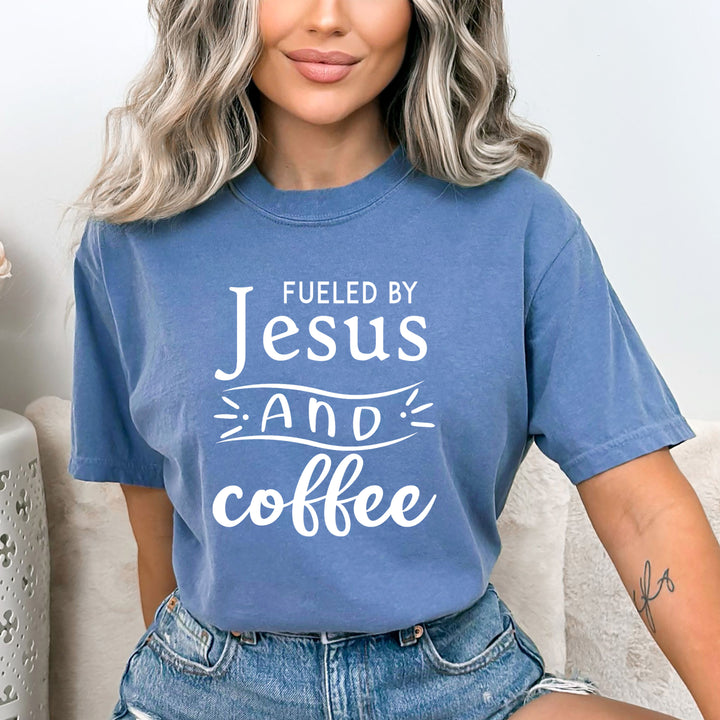 Fueled By Jesus And Coffee - Bella canvas