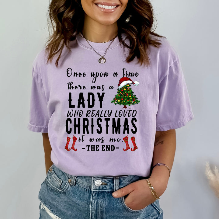 A Lady Who Really Loved Christmas - Bella Canvas