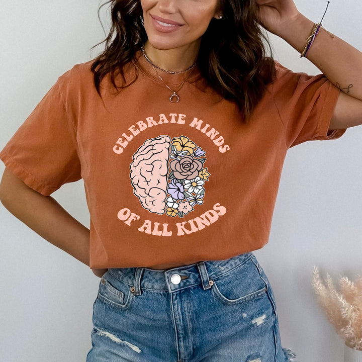 "CELEBRATE MINDS OF ALL KINDS" - Bella Canvas T-Shirt