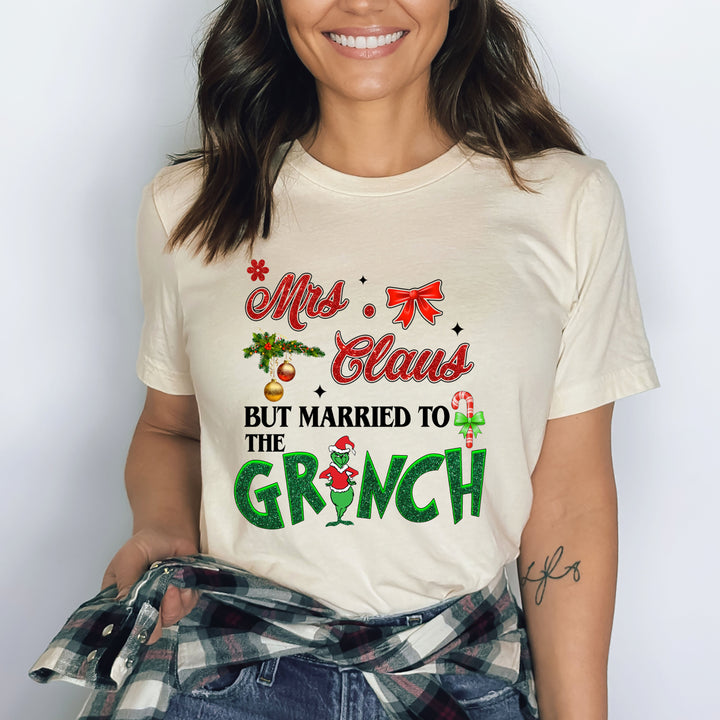 Mrs. Claus But Married To Grinch - Bella canvas