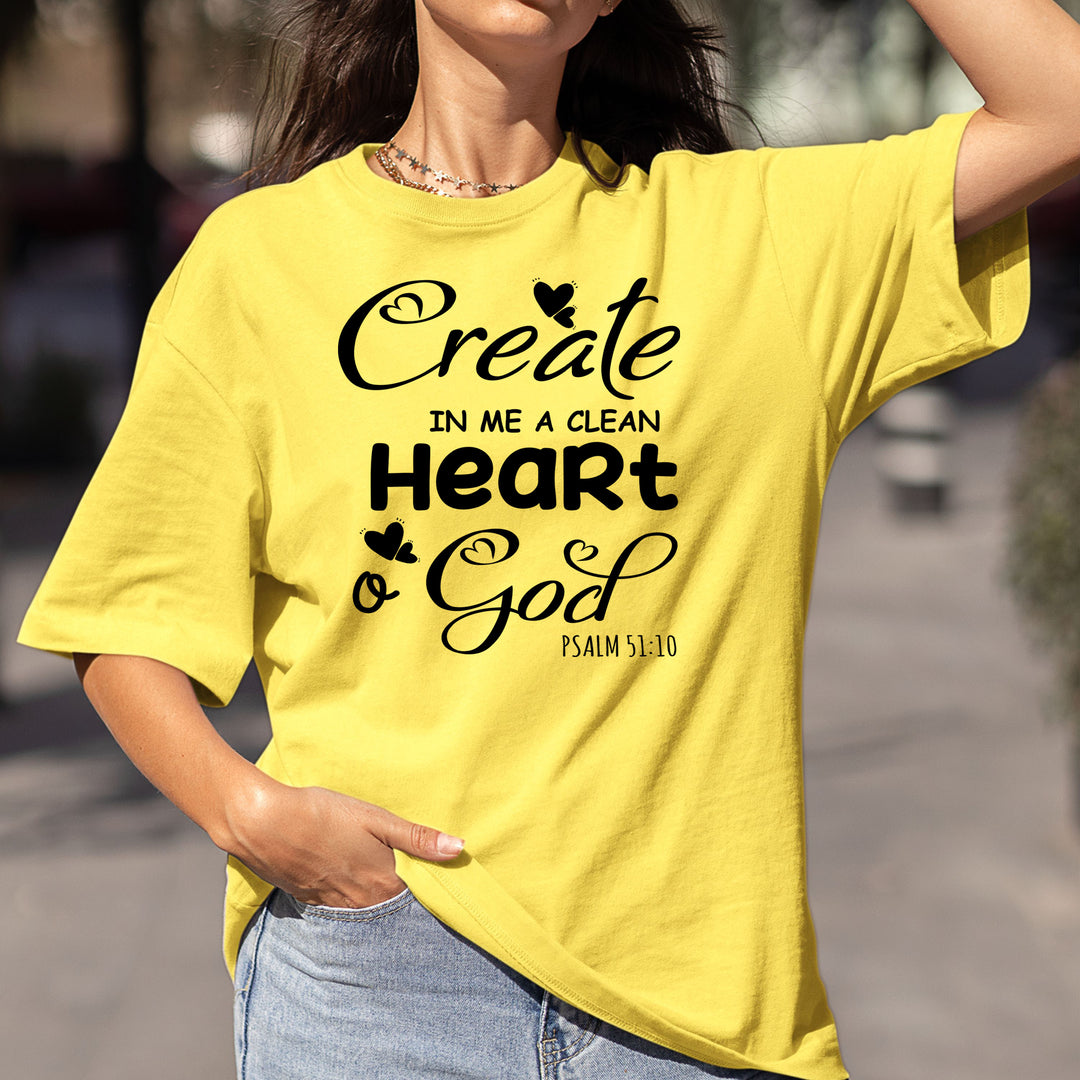 Create Me In A Clean Heart - Bella canvas