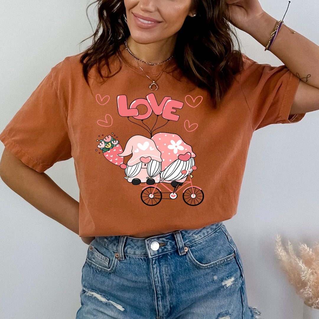 Love gnomes( Valentine t shirt)  - Bella canvas