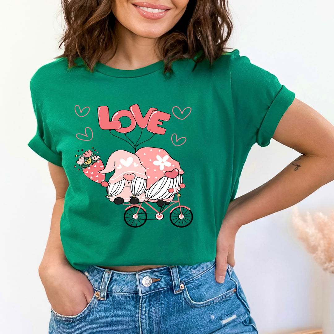 Love gnomes( Valentine t shirt)  - Bella canvas