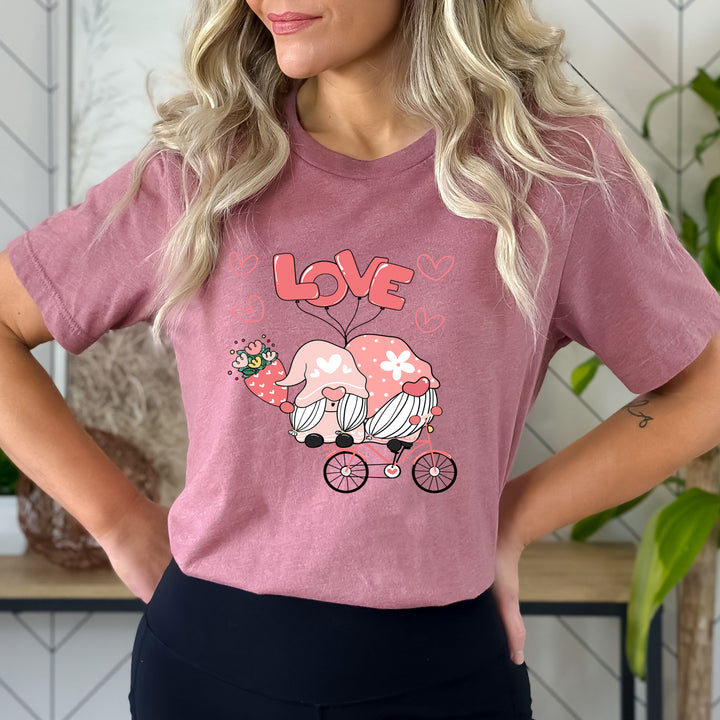 Love gnomes( Valentine t shirt)  - Bella canvas