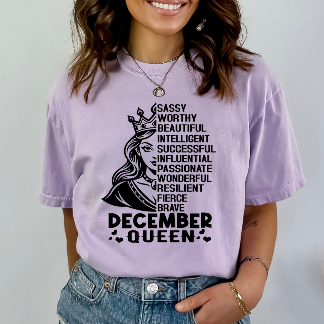 December Queen Worthy And Beautiful - Bella Canvas