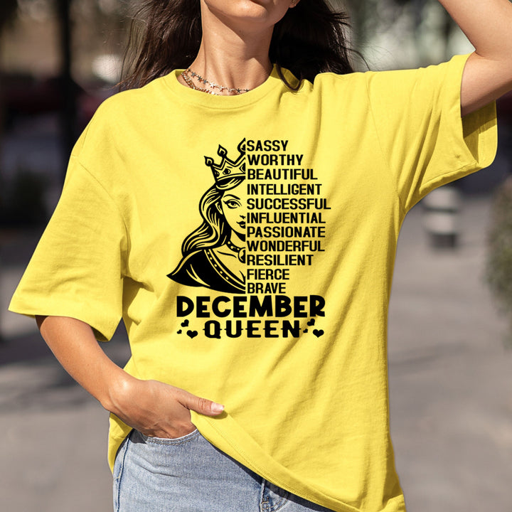 December Queen Worthy And Beautiful - Bella Canvas
