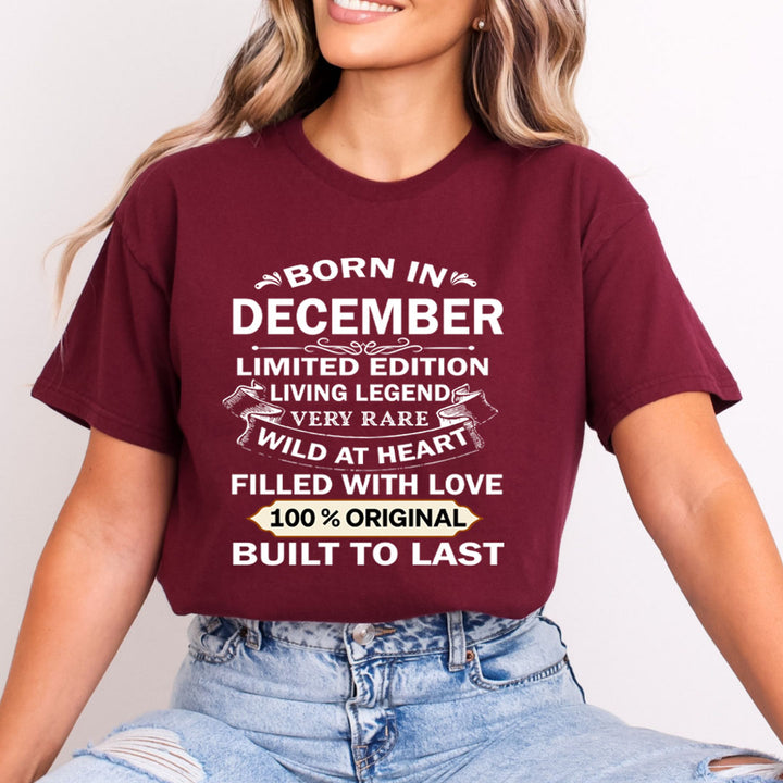 Born In December Limited Edition Living Legend - Bella Canvas