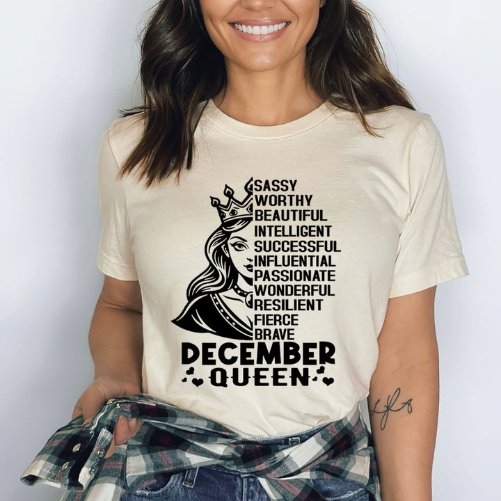December Queen Worthy And Beautiful - Bella Canvas
