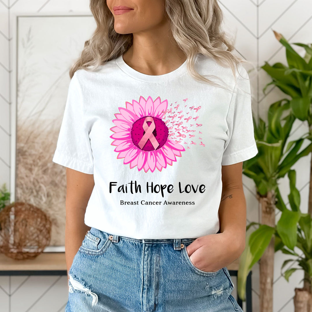 "Faith Hope Love" T-SHIRT-White