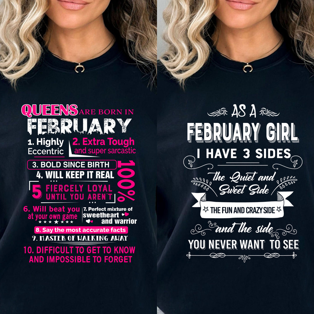 "February Combo Offer, Pack Of Two Best Selling Designs Queen and 3 Sides "