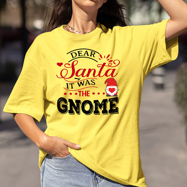 Dear Santa It Was The Gnome - Bella canvas