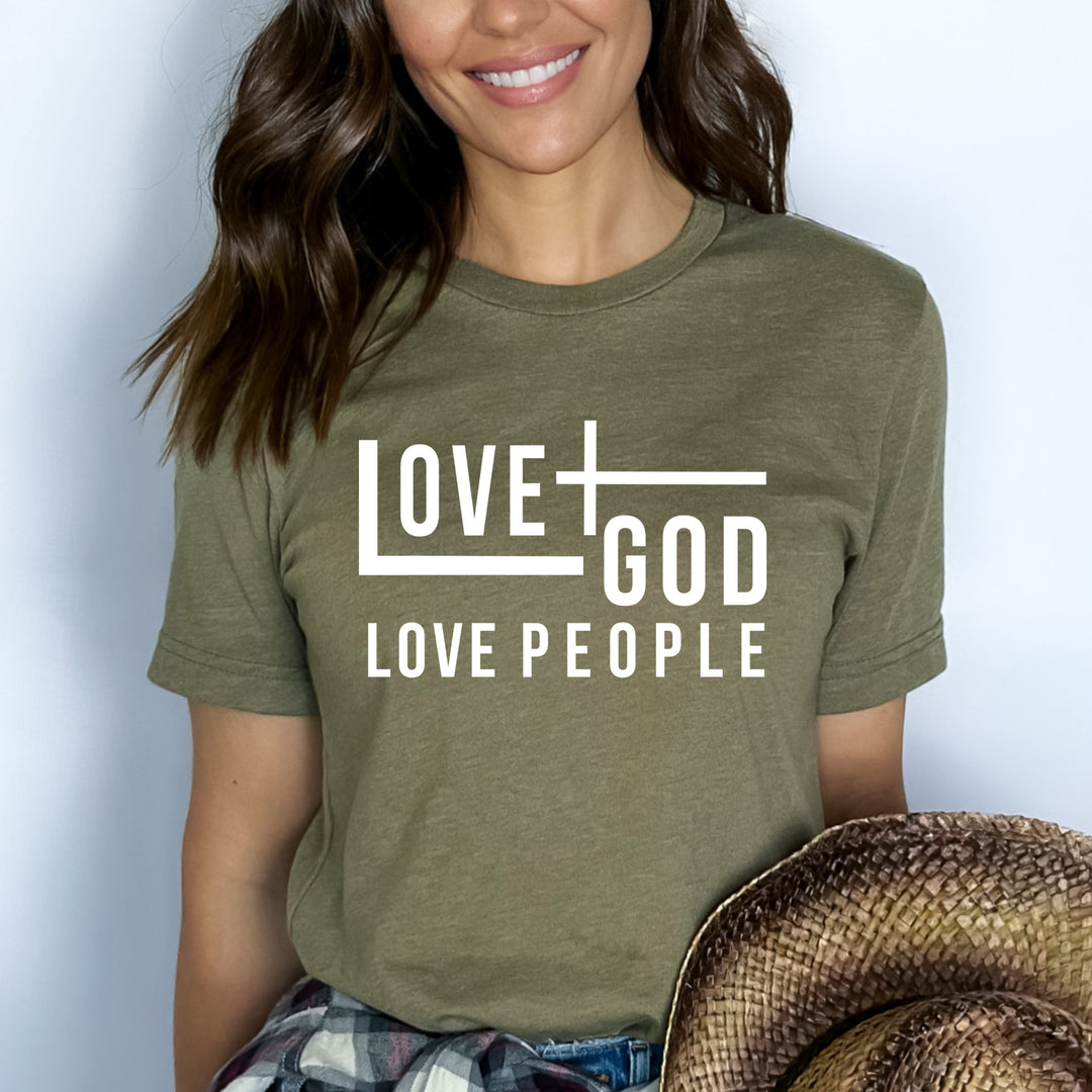 Love God Love People - Bella Canvas