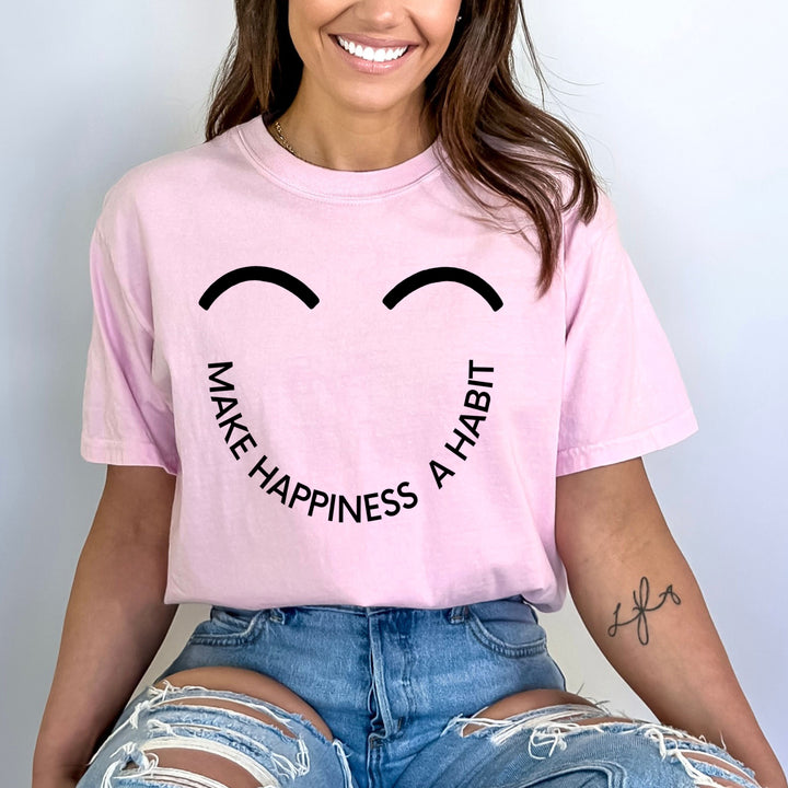 Make Happiness A Habit - Bella Canvas