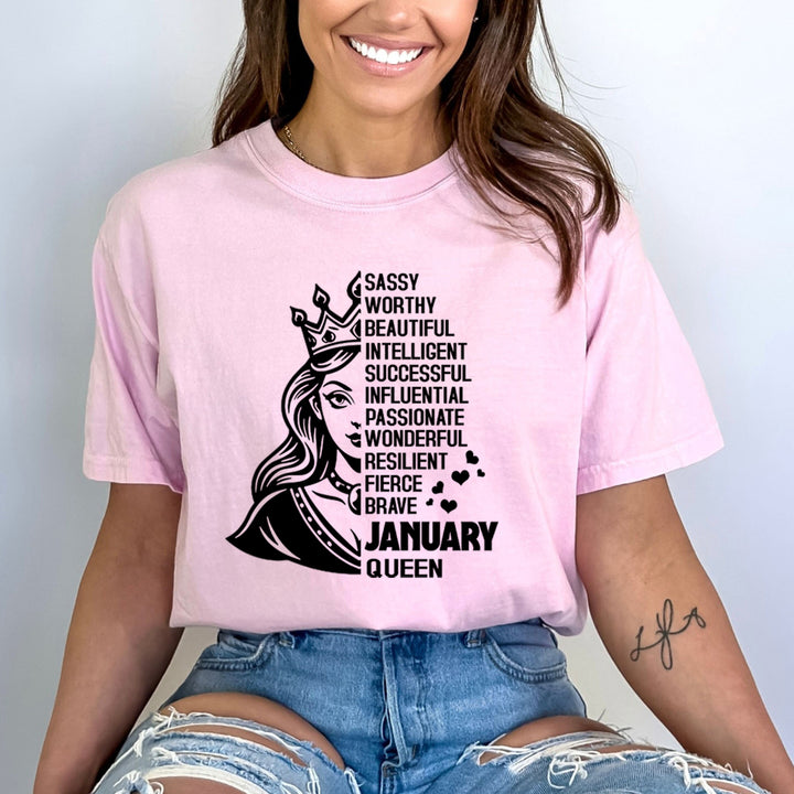 January Queen Worthy And Beautiful - Bella Canvas