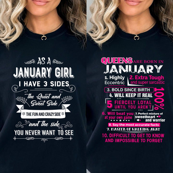 "January Combo Offer, Pack Of Two Best Selling Designs Queen and 3 Sides "