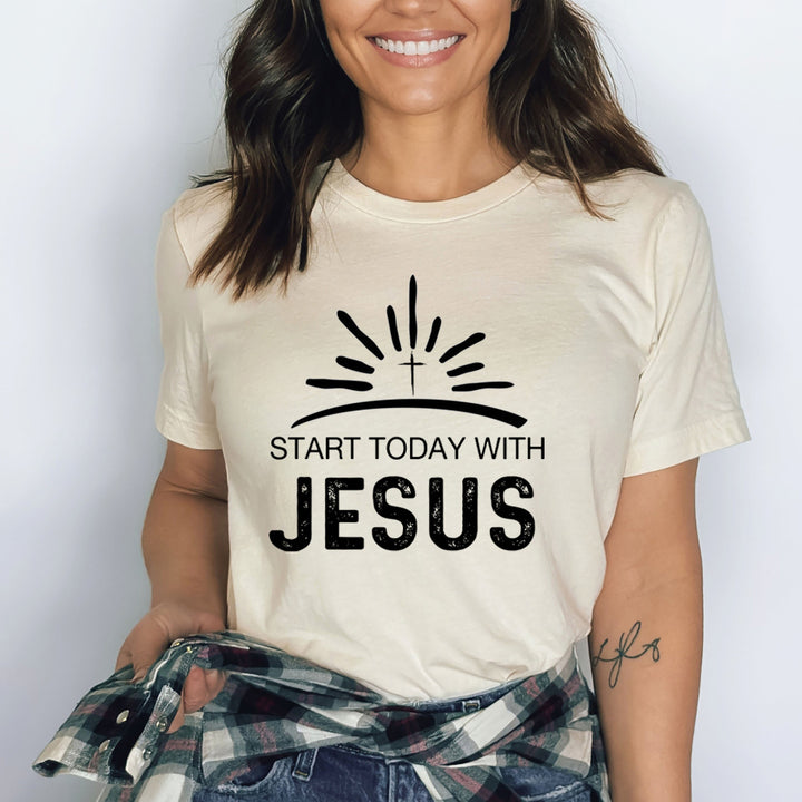 Start Today with Jesus - Bella Canvas