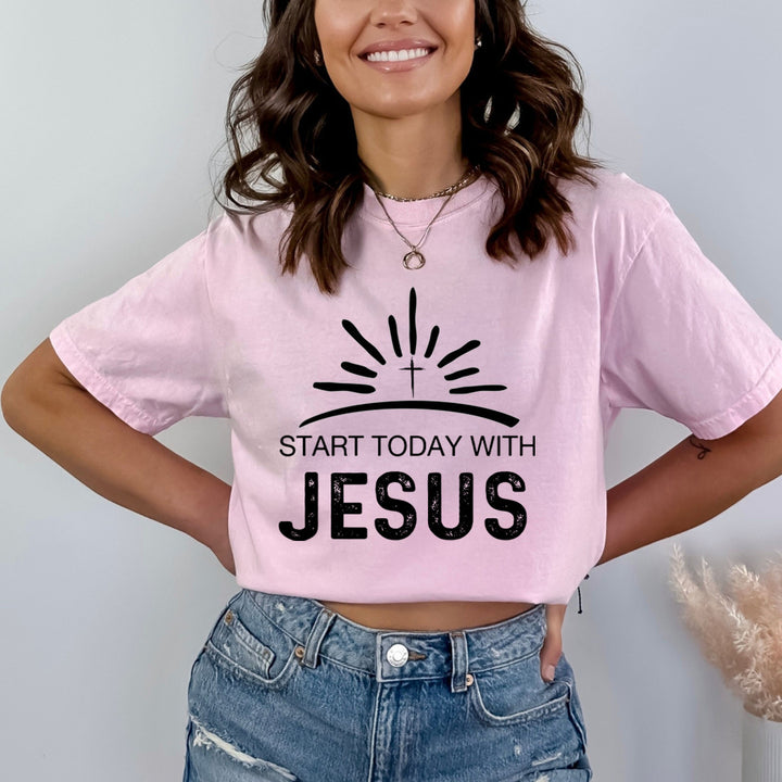Start Today with Jesus - Bella Canvas