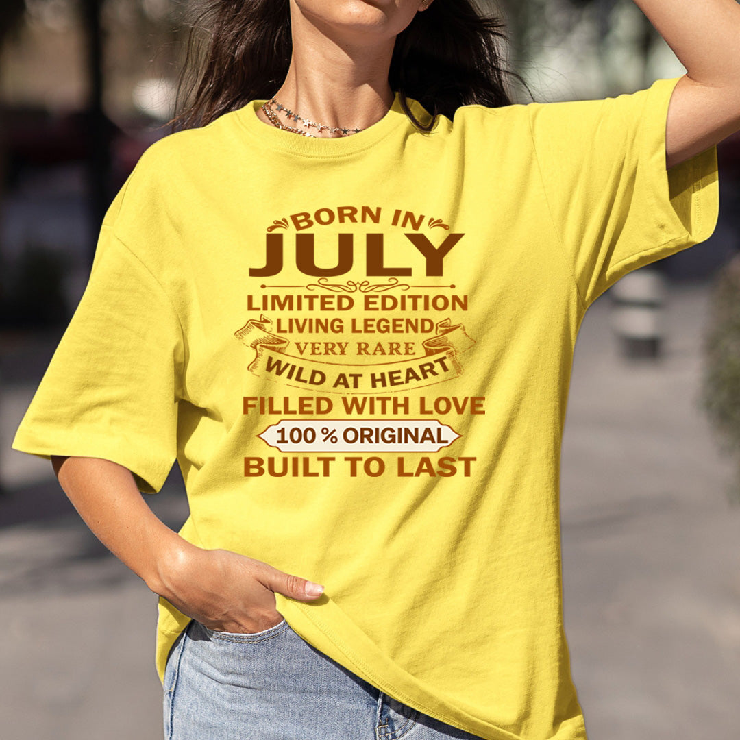 Born In July Limited Edition Living Legend - Bella Canvas