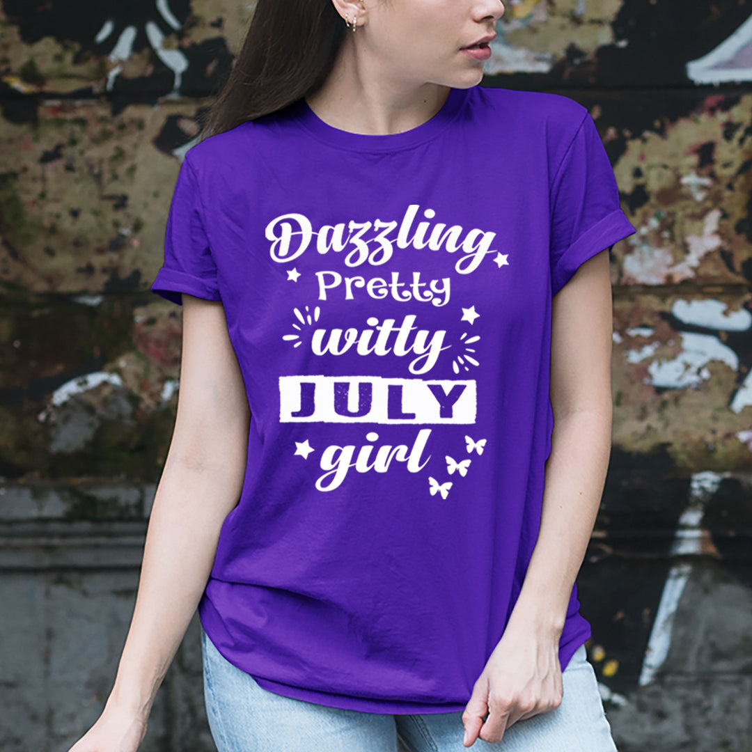 Dazzling Pretty Witty - July Girl - Unisex Tee