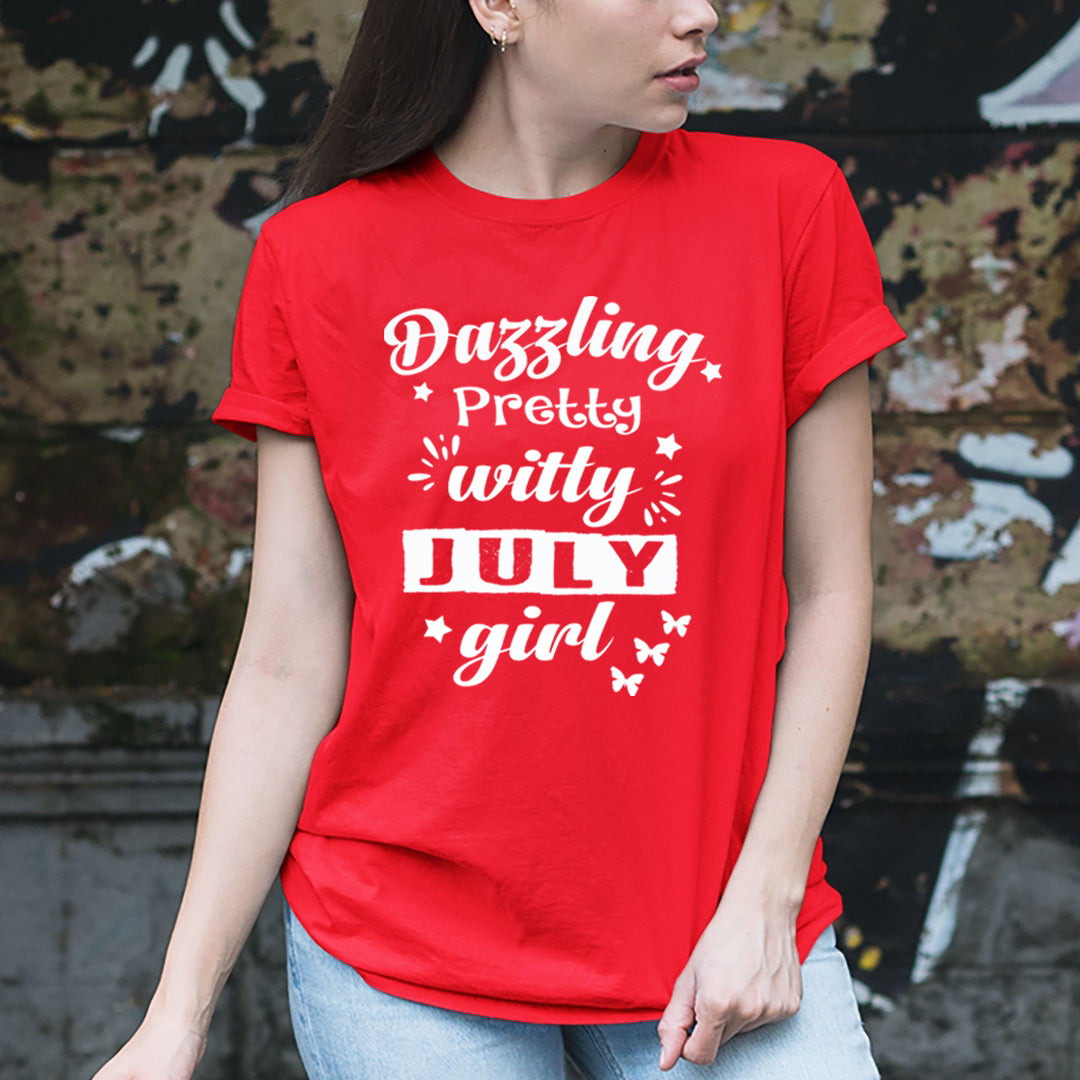 Dazzling Pretty Witty - July Girl - Unisex Tee