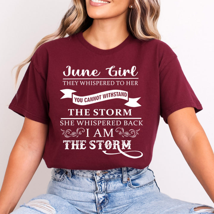 June Girl ( I Am The Storm)- Bella Canvas