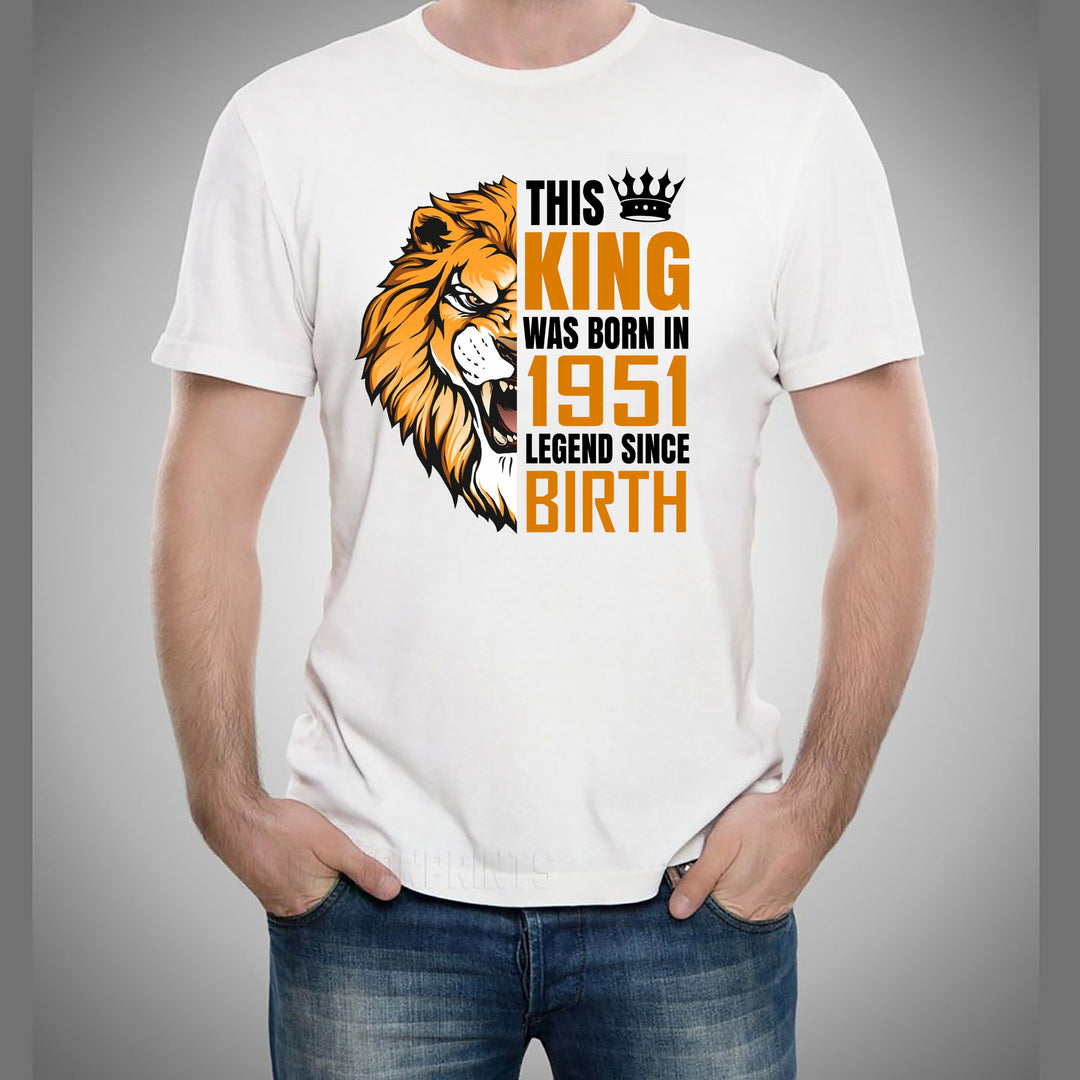 "The King Was Born" (Choose your Year 1951 to 1960) Men's Tee