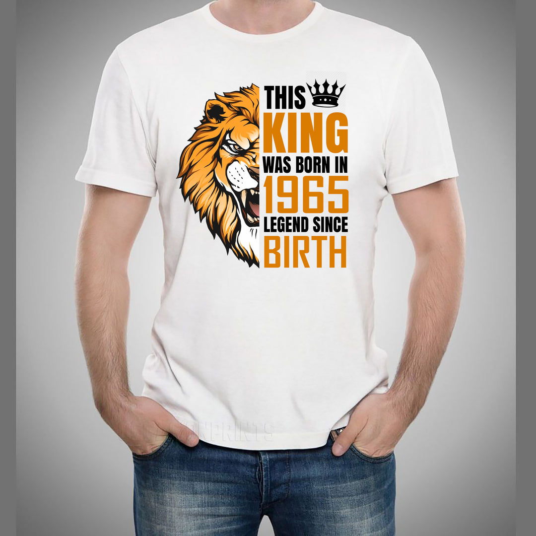 "The King Was Born" (Choose your Year 1961 to 1970) Men's Tee