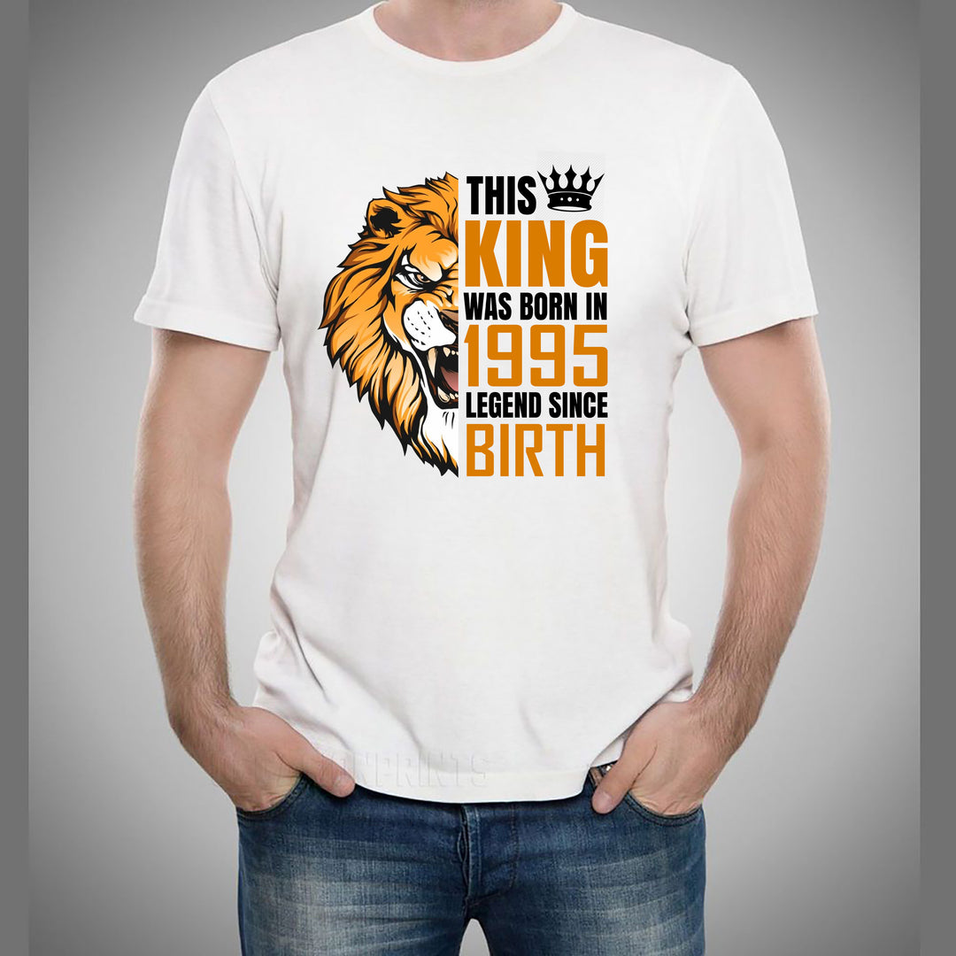 "The King Was Born" (Choose your Year 1991 to 2000) Men's Tee
